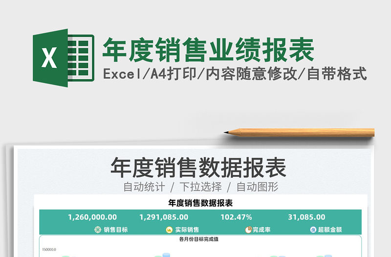 2021年度銷售業績報表免費下載