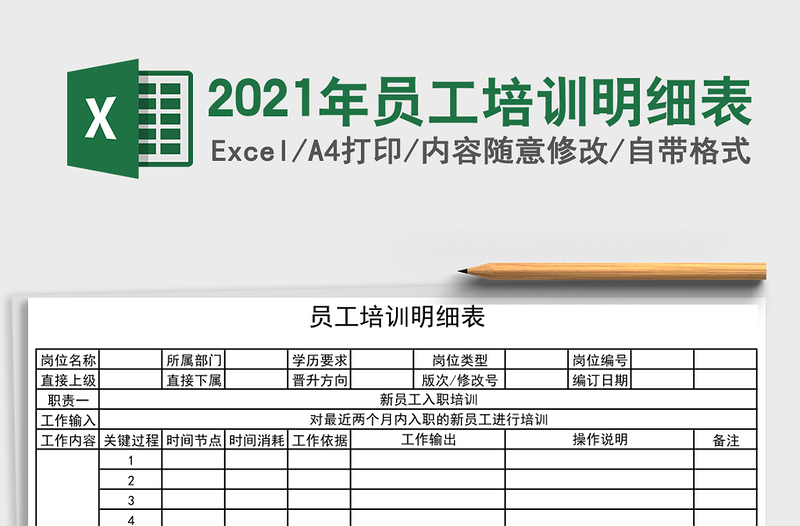 2021年員工培訓(xùn)明細表