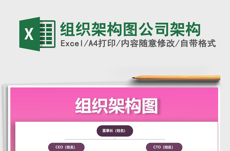 2022年組織架構圖公司架構免費下載
