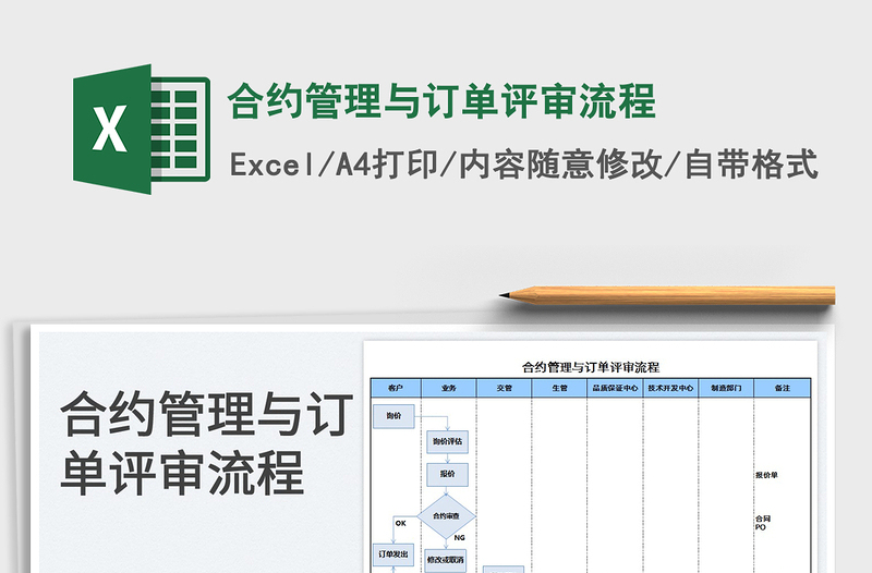 2023合约管理与订单评审流程免费下载