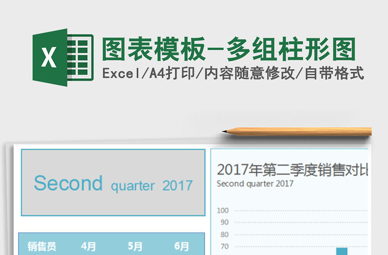 2022年圖表模板-多組柱形圖免費下載