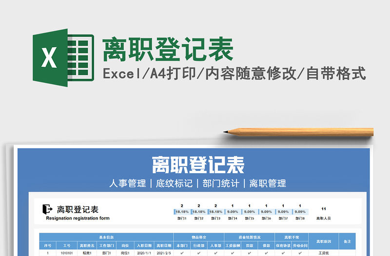 2021年離職登記表