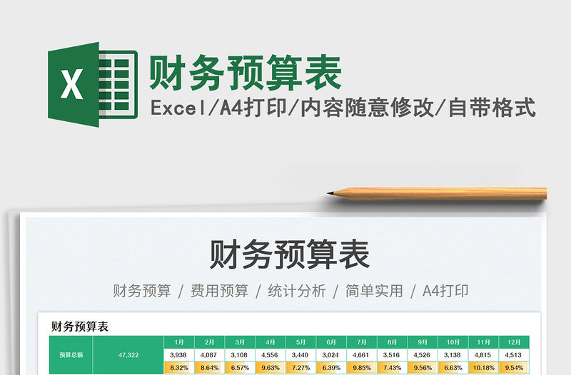 財務預算表免費下載