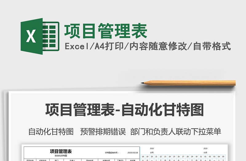 2021年項(xiàng)目管理表