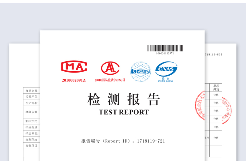 2021年瓷磚美縫劑檢測(cè)報(bào)告模板