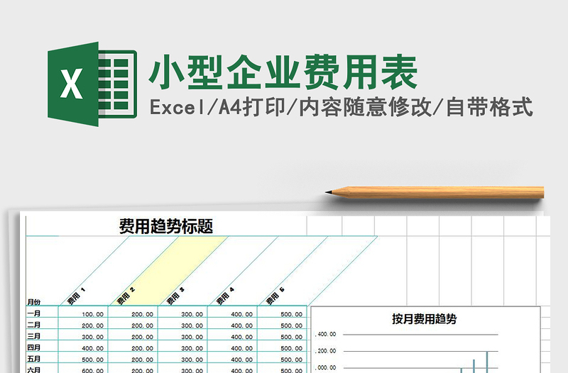 2021年小型企业费用表