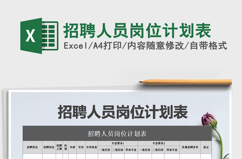 2021年招聘人員崗位計劃表