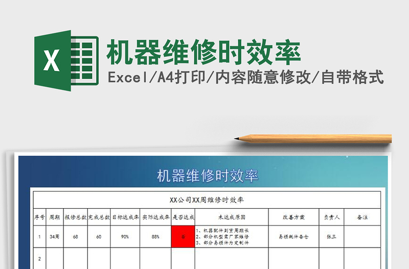2022年機器維修時效率免費下載