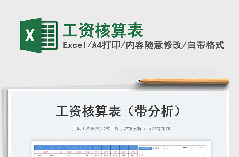 工資核算表