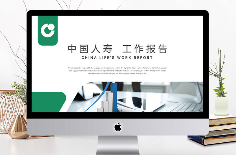 中國人壽保險工作報告計劃PPT