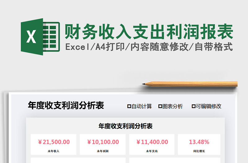 2021年財務(wù)收入支出利潤報表