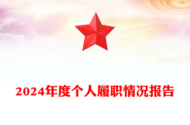 2024年度個人履職情況報告范文