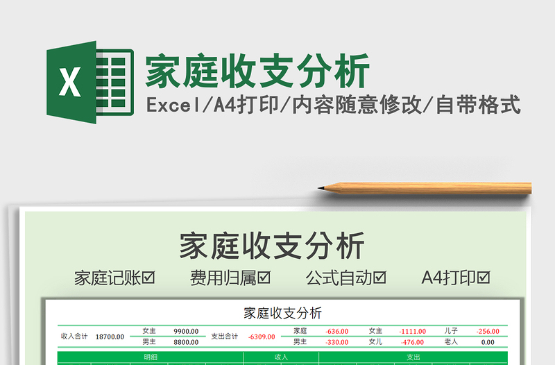 2021家庭收支分析免費(fèi)下載