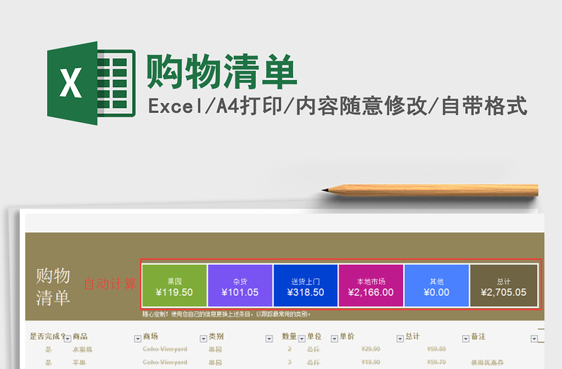 2021年購(gòu)物清單