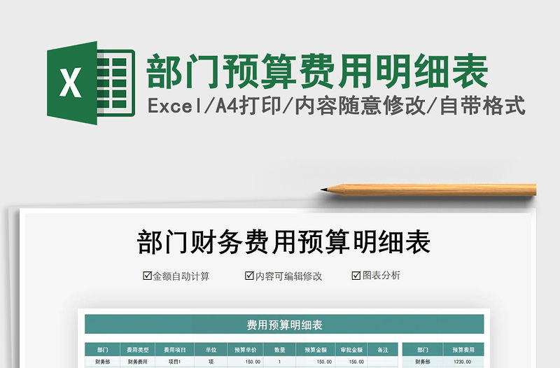 2021年部門預算費用明細表