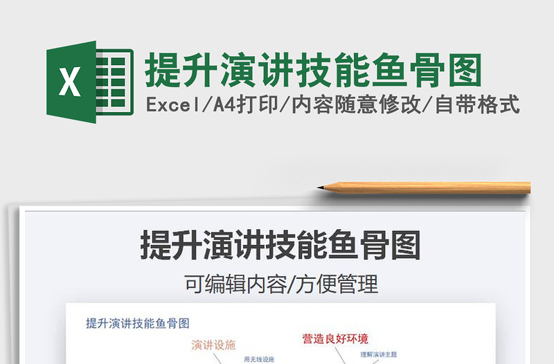 2021提升演講技能魚骨圖免費(fèi)下載