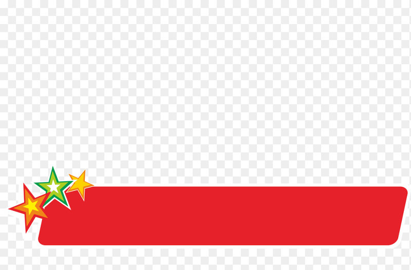 彩色五角星矢量党政文字框标题框