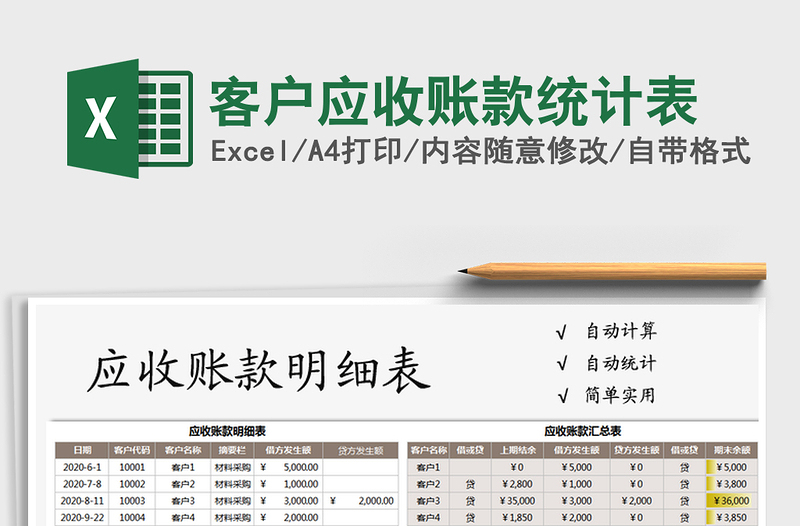 2021年客户应收账款统计表