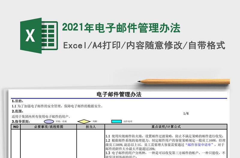 2021年電子郵件管理辦法