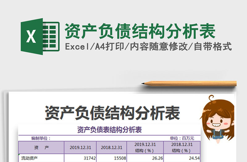 2022資產負債結構分析表免費下載
