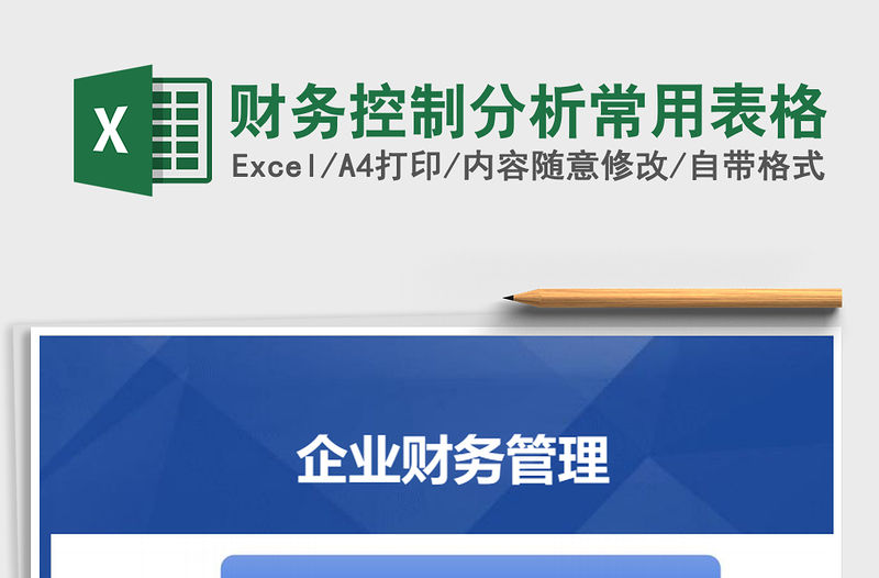 2021年財務控制分析常用表格