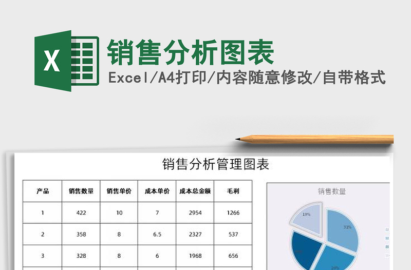 2022銷售分析圖表免費(fèi)下載