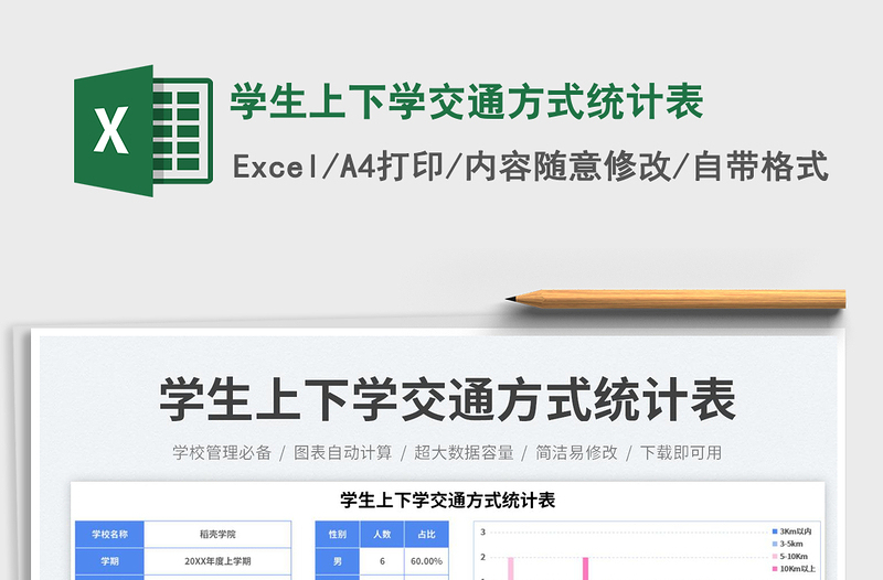 學生上下學交通方式統(tǒng)計表