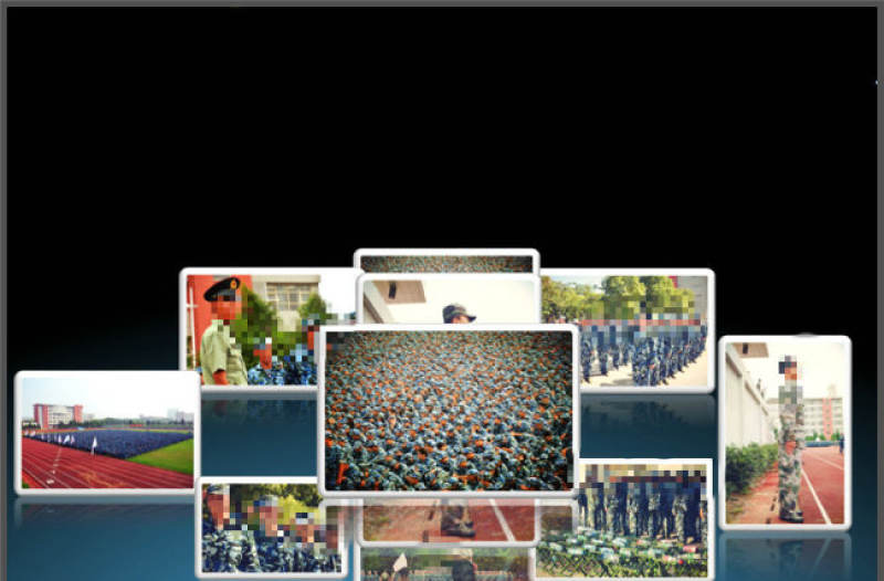 照片動態循環展示PPT模板