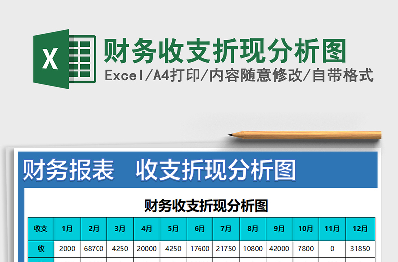 2021年財(cái)務(wù)收支折現(xiàn)分析圖