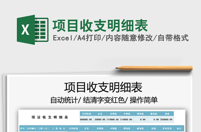 2021年項(xiàng)目收支明細(xì)表