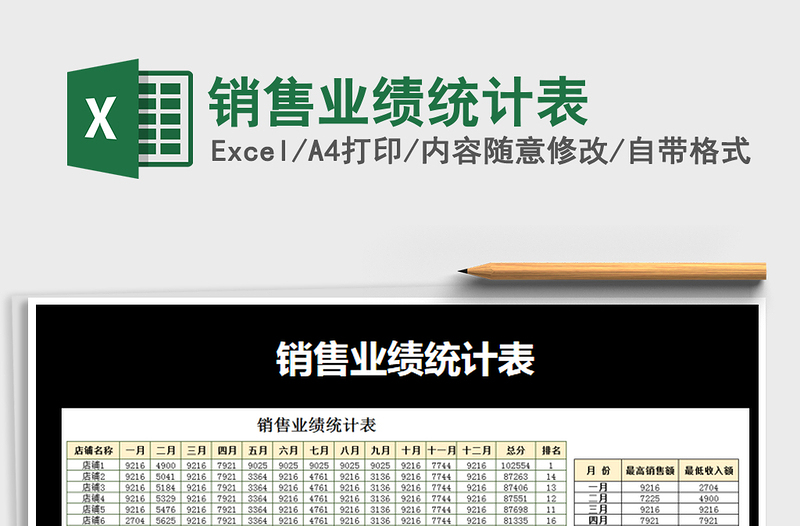 2021年銷售業(yè)績統(tǒng)計表