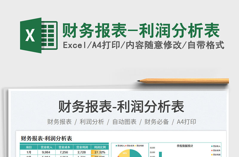 財務報表-利潤分析表