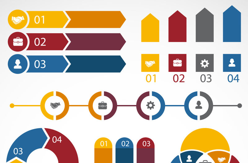 信息圖數據圖PPT矢量圖形圖標