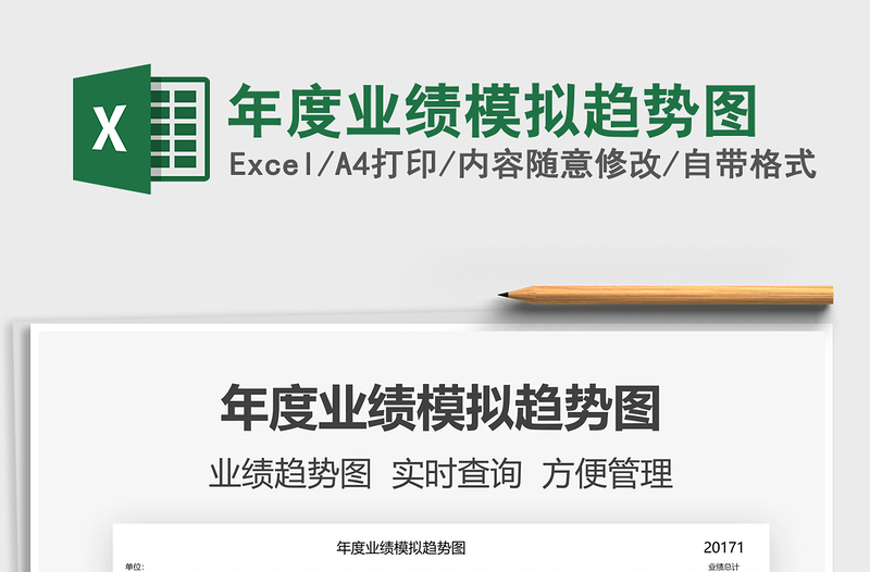 2022年度業(yè)績模擬趨勢圖免費下載