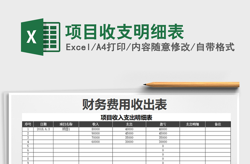 2021年項(xiàng)目收支明細(xì)表