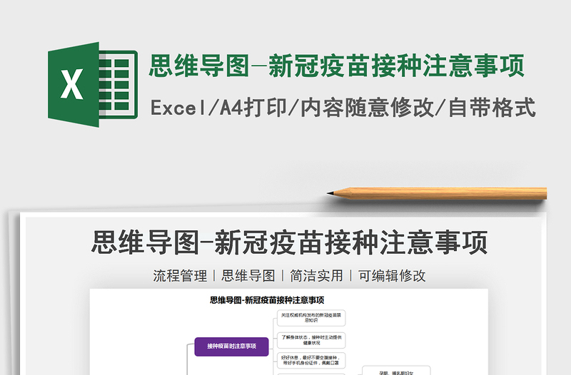 2021思維導(dǎo)圖-新冠疫苗接種注意事項(xiàng)免費(fèi)下載