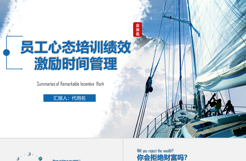 原創(chuàng)新員工入職心態(tài)培訓(xùn)績效激勵時間管理培訓(xùn)