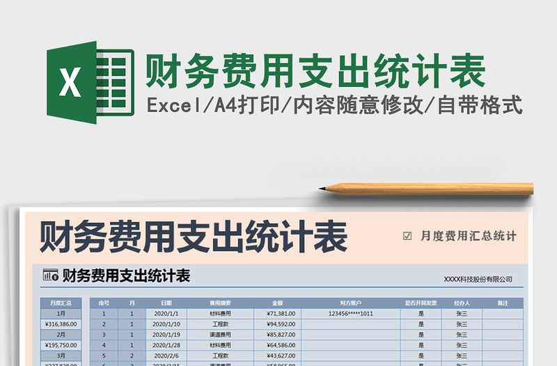 2021年财务费用支出统计表