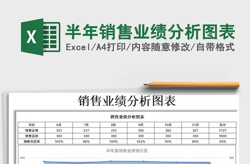 2021年半年銷售業(yè)績(jī)分析圖表