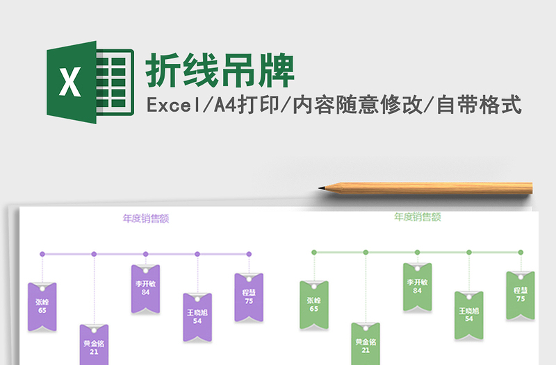 2022年折線吊牌