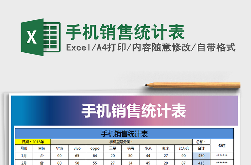 2021年手机销售统计表