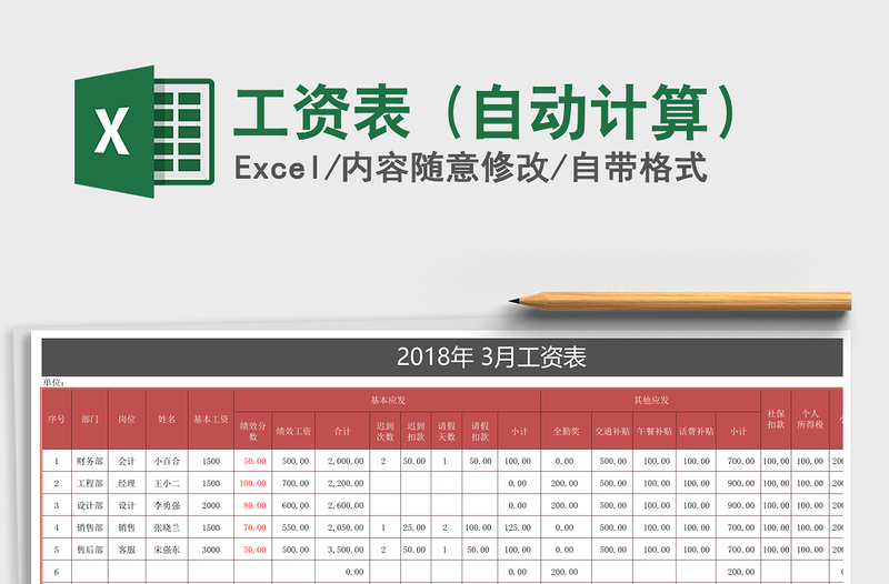 2021年工資表 (自動計算）