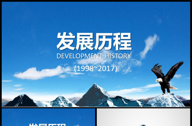 企業(yè)發(fā)展歷程公司大事記PPT模板