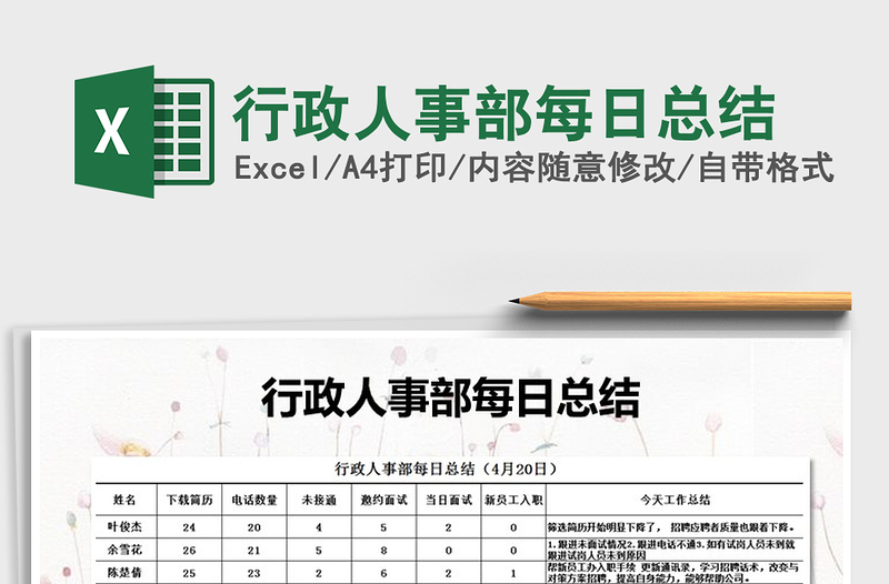 2022年行政人事部每日總結(jié)