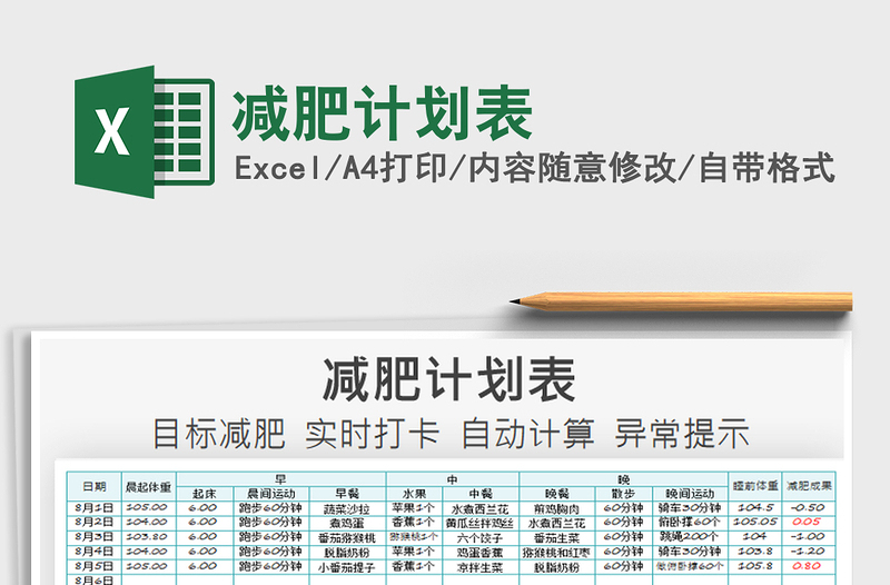 2021年減肥計(jì)劃表