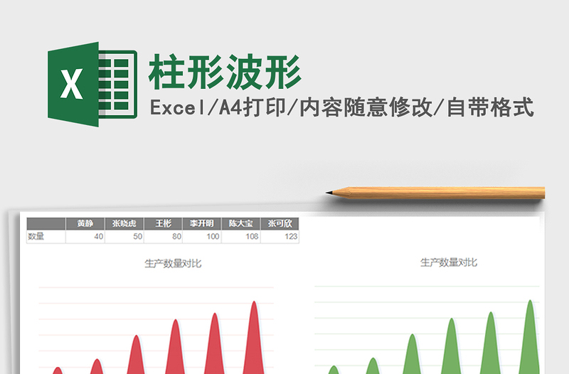 2021年柱形波形免費下載