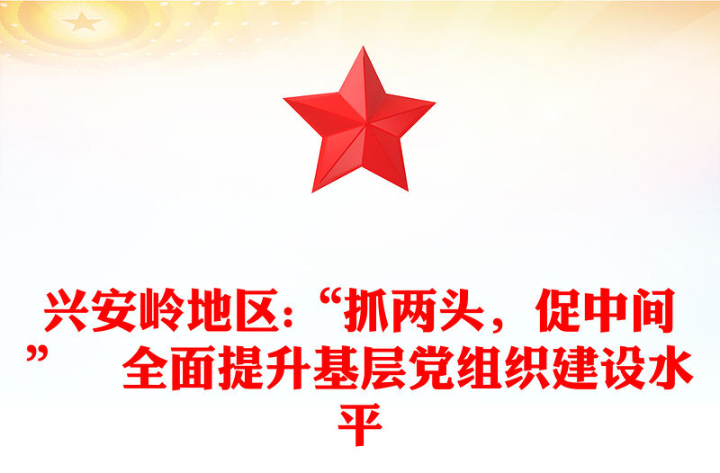 興安嶺地區(qū):“抓兩頭，促中間”?全面提升基層黨組織建設(shè)水平