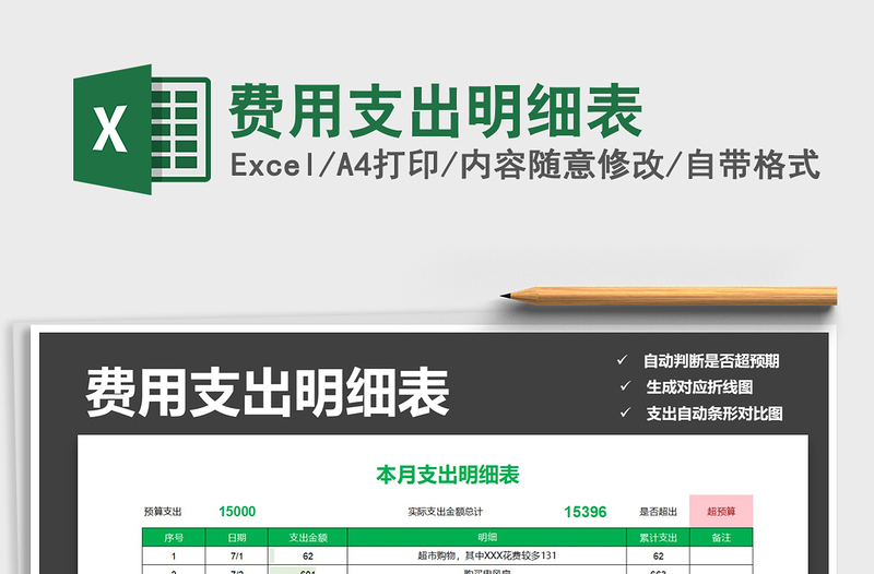 2021年費用支出明細表