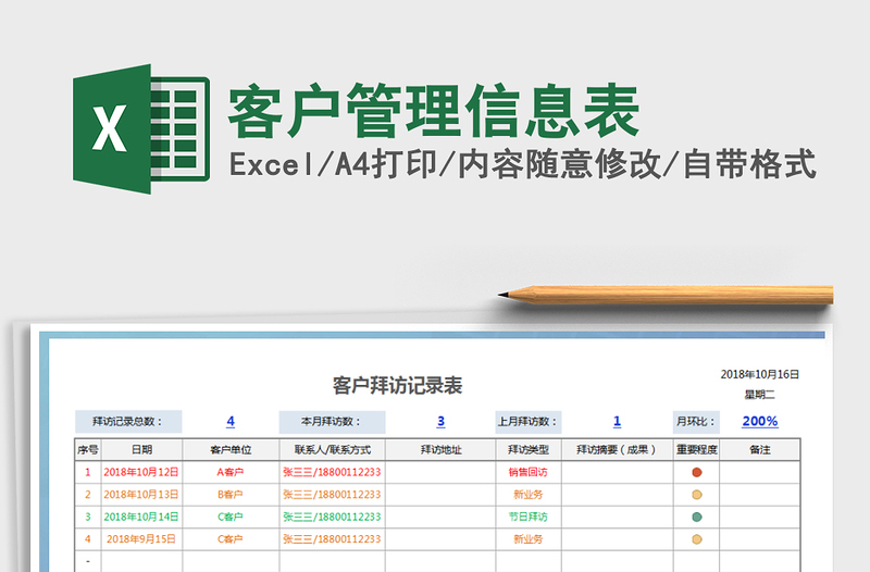 2021年客戶管理信息表