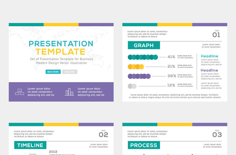 精品商務(wù)PPT信息圖標(biāo)箭頭黃綠色圓錐
